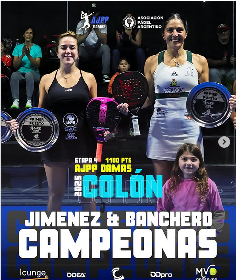 Daniela Banchero e Irene Jiménez campeonas del Torneo de 1100 puntos en Colón.