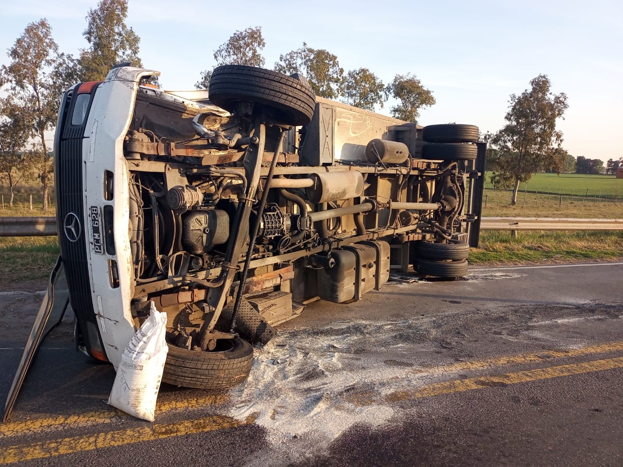 Fueron cuatro los vehículos involucrados en el siniestro vial de este lunes en la Ruta 5