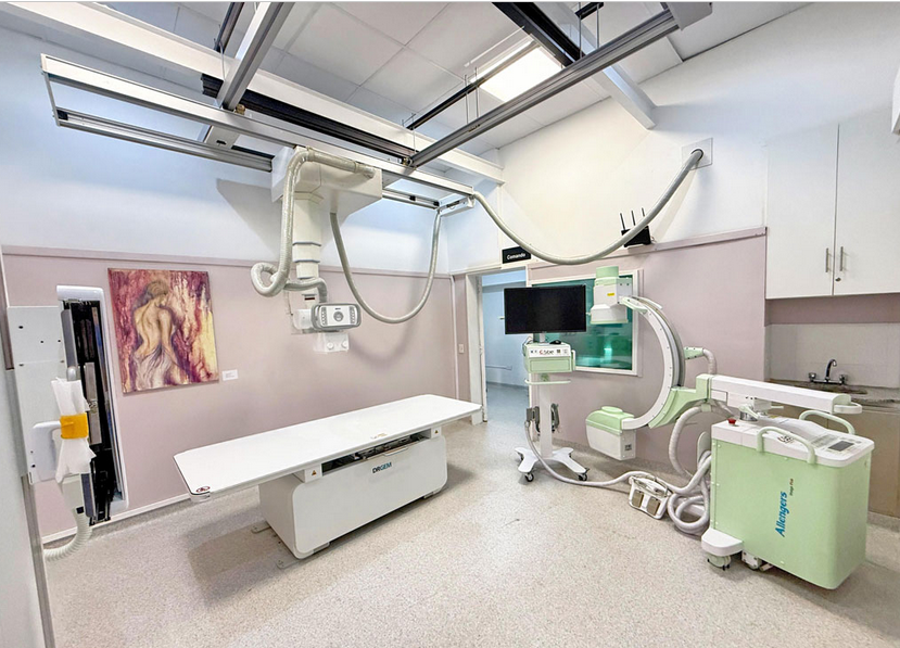 Presentaron la remodelación de la sala de Diagnóstico por Imágenes del Hospital y la adquisición de nueva aparatología como el equipo de arco en C