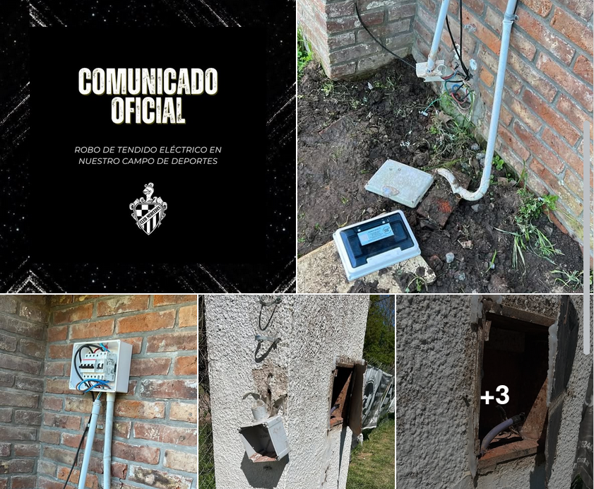 Mercedes: delincuentes robaron cableado eléctrico en el campo de deportes del Club Mercedes