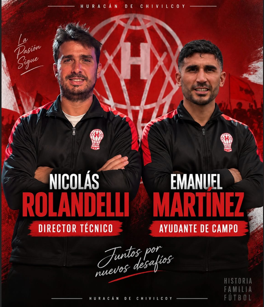 Del área rival a su propio banco: Nicolás Rolandelli es el nuevo DT de Huracán