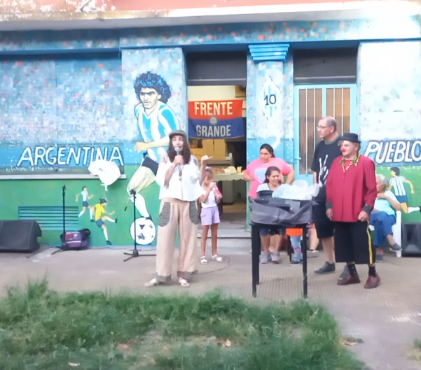 Inauguración del Mural: “Maradona como resistencia y metido en el corazón del pueblo”