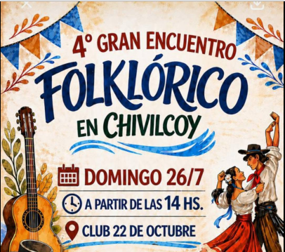 Cuarto Gran Encuentro Folklórico organizado por el Centro de Jubilados Jo.T.A