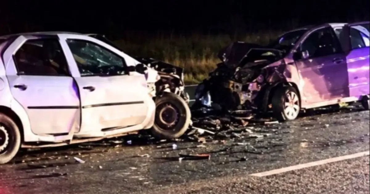 Carlos Casares: un choque frontal en la Ruta 5 dejó una muerta y tres heridos