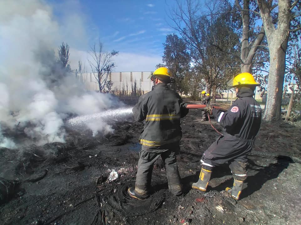 Una semana de intervenciones en incendios forestales para los Bomberos Voluntarios.
