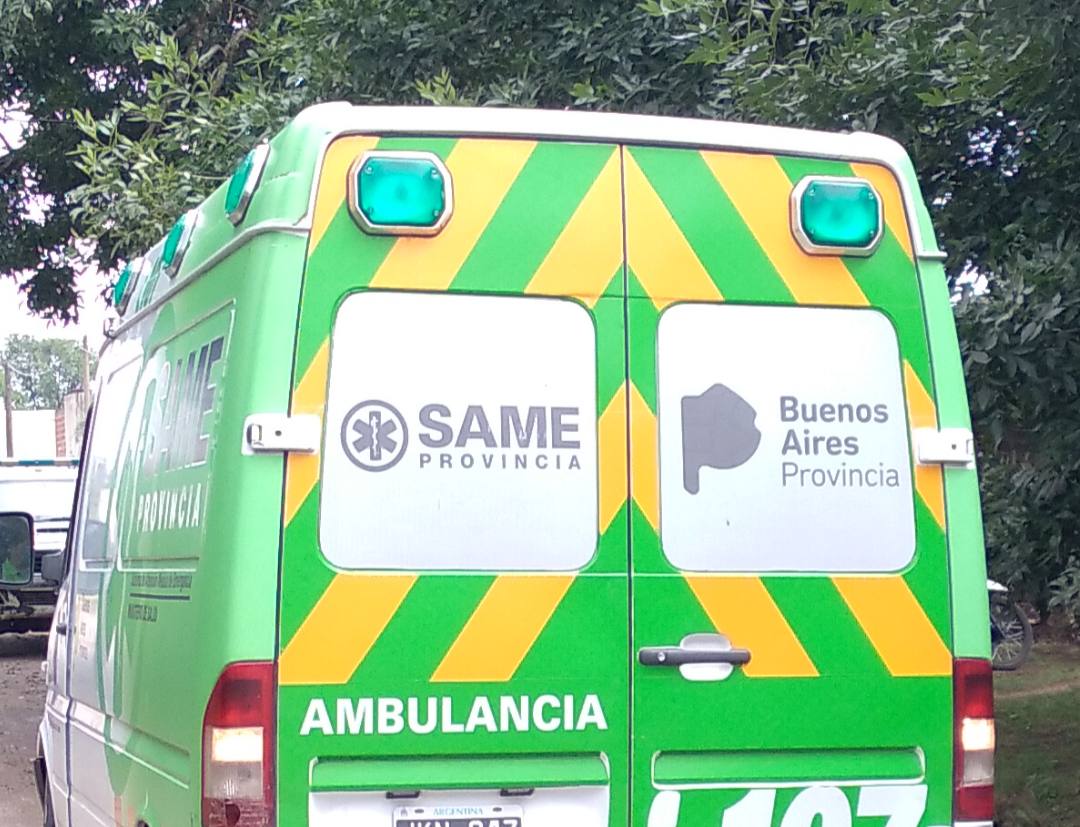 Chacabuco: una mujer hospitalizada tras un choque de motos en Arenales y Brown