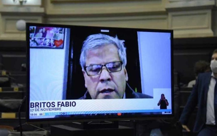 Fabio Britos destacó el “saldo positivo” de la sesión virtual