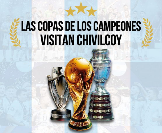 Las tres copas de los Campeones visitarán este domingo Chivilcoy.