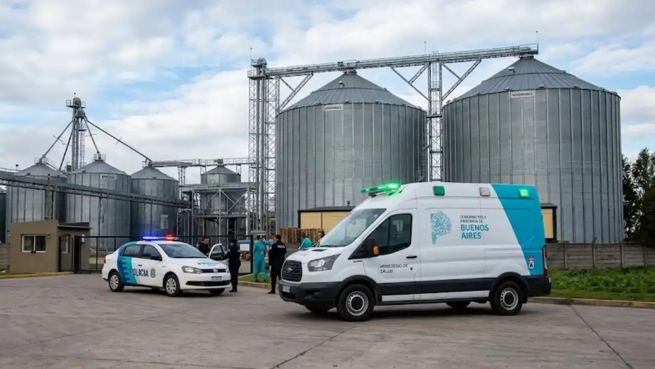 Las Flores: un trabajador murió aplastado por toneladas de maíz dentro de un silo