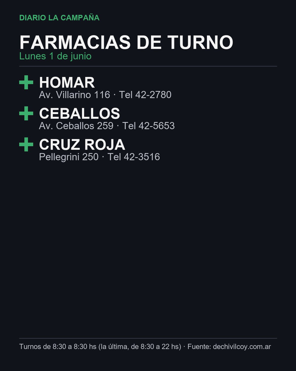 Lunes 1 de junio