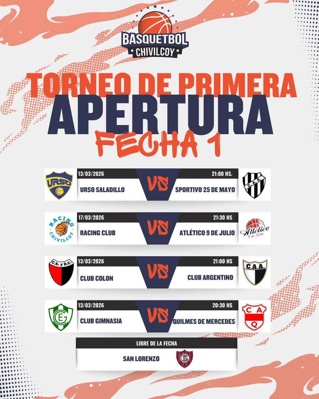 BÁSQUET: SALTO INICIAL PARA EL TORNEO APERTURA DE PRIMERA DIVISIÓN