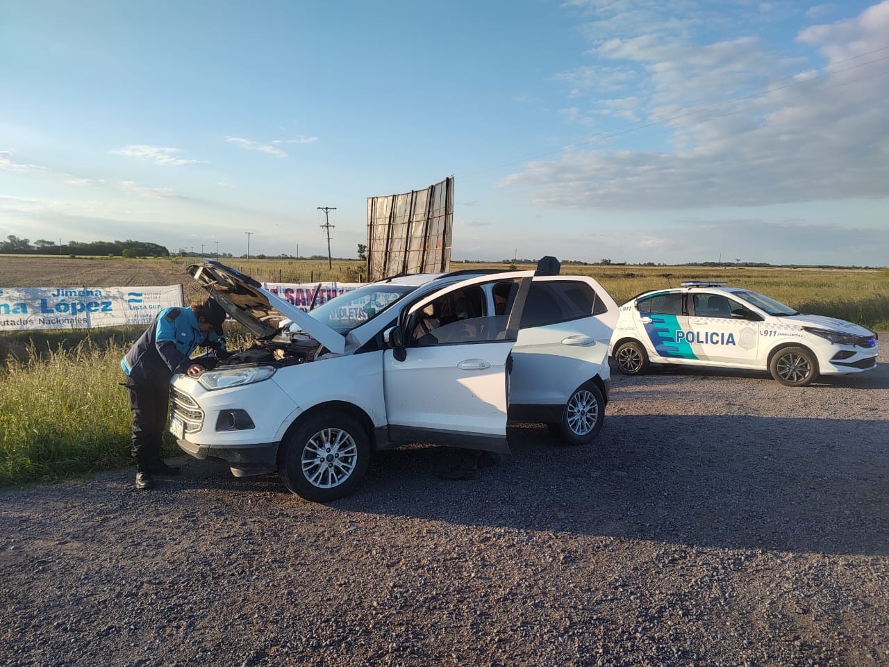 Una persona fue detenida por circular en un automóvil robado