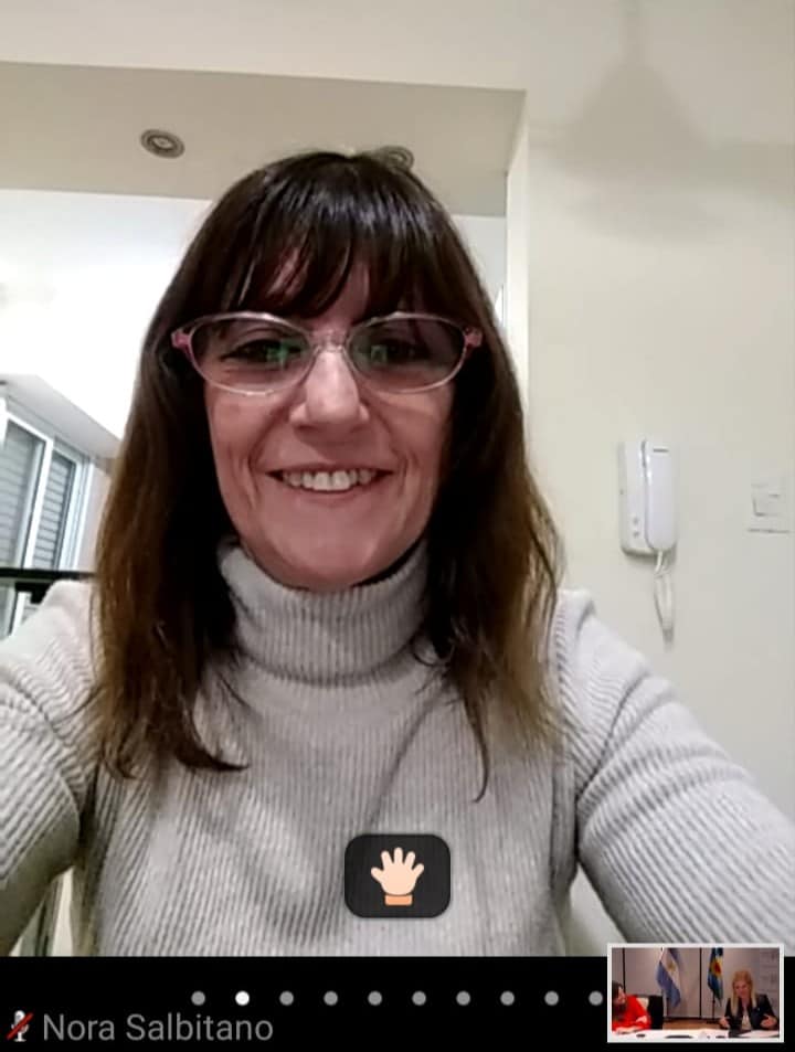 Nora Salbitano
“La tarea continúa bajo una nueva modalidad pero sin detenerse y prontamente comenzar