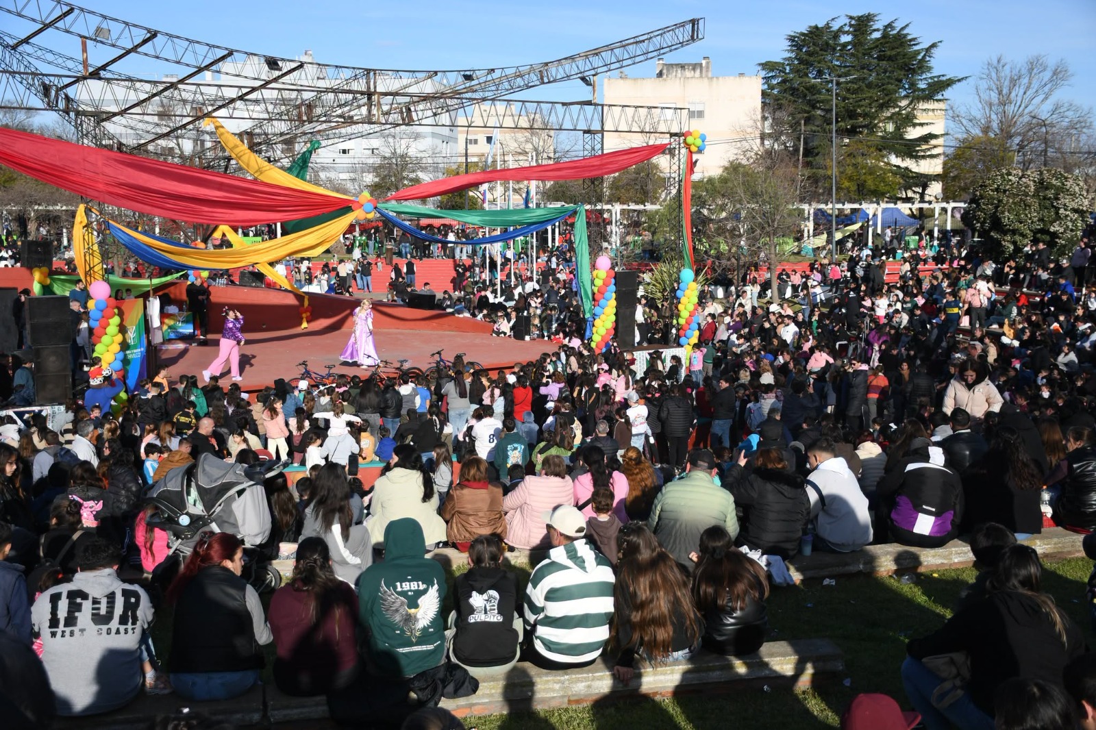Chivilcoy celebró el Día de la Niñez con shows, sorteos, circo y la Feria Bio