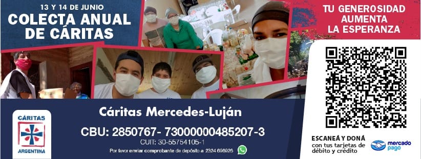 Colecta Anual de Cáritas
“Tu generosidad aumenta la esperanza”