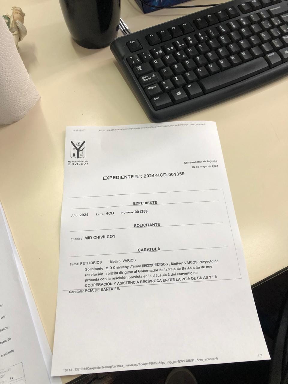 El MID de Chivilcoy solicita la “rescisión del Convenio de ‘Cooperación y Asistencia recíproca entre la Provincia de Buenos Aires y la Provincia de Santa Fe’”