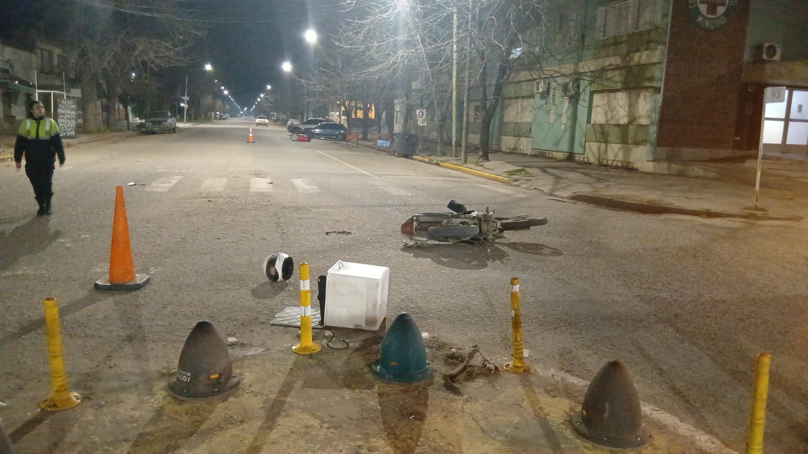 Dos motociclistas hospitalizados tras un choque en Cecilio Lamón y Calixto Calderón