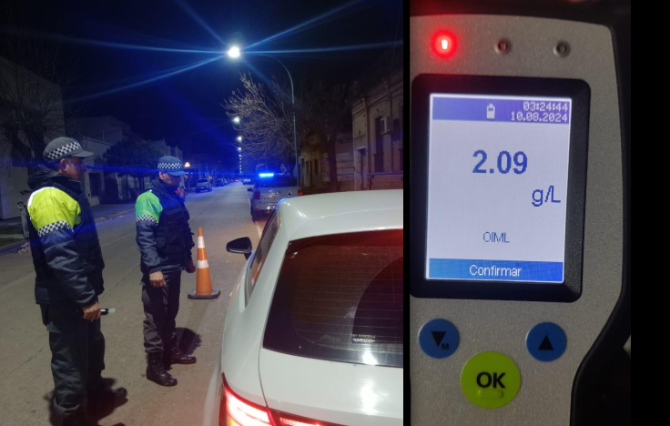 Otra semana con altas graduaciones alcohólicas detectadas en los correspondientes controles.