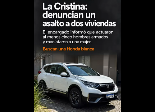 ASALTO EN EL BARRIO PRIVADO LA CRISTINA