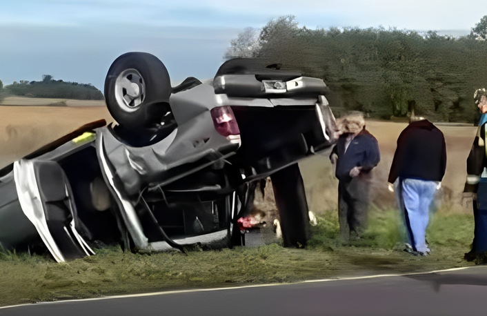 Ruta 51: Tres chivilcoyanos volcaron en cercanías de Saladillo