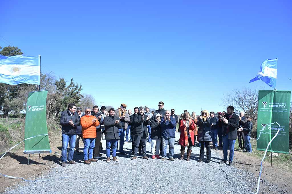 Inauguraron el camino estabilizado que une Moquehuá con Villa Moll