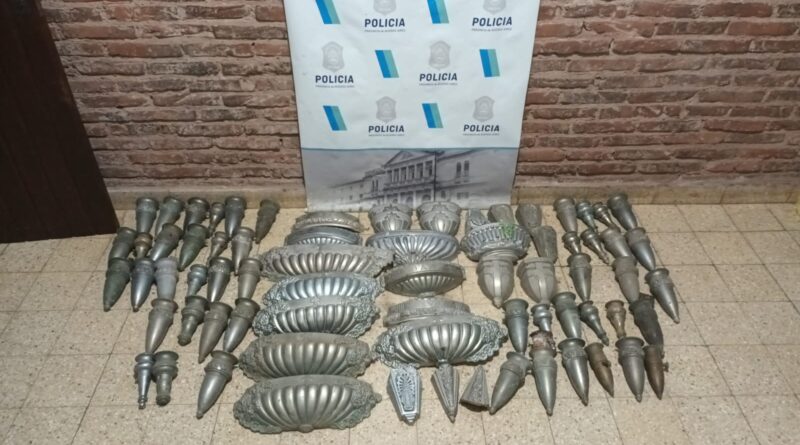 Detención de una Banda que se dedicaba a sustraer elementos de cobre en Cementerios en la zona
