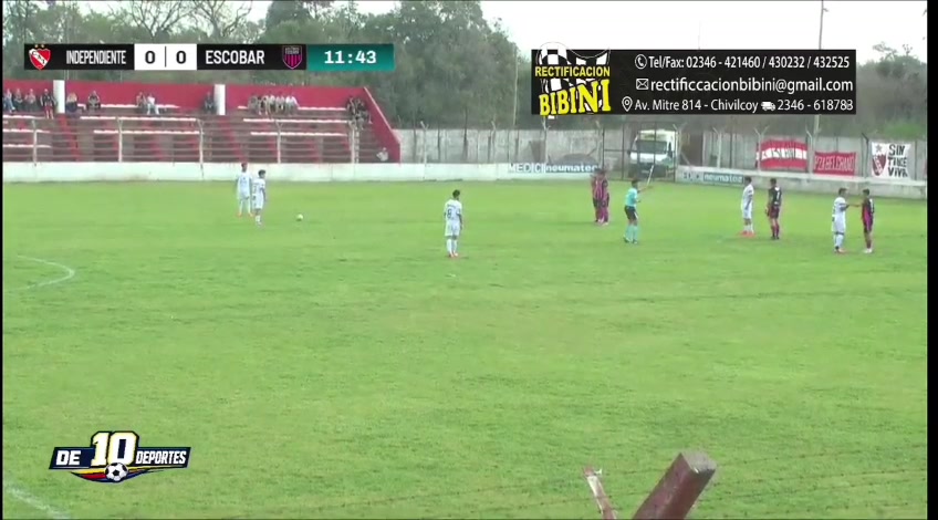 Independiente abrió el marcador ante Atlético Escobar con gol de «Tenca» Hernández