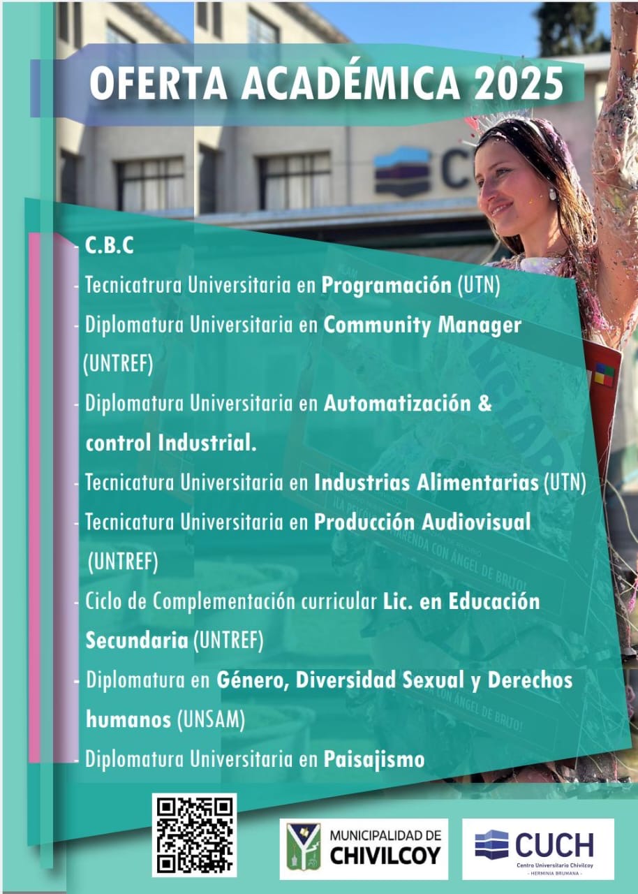 Apertura de inscripciones para la oferta educativa 2025 durante los meses de octubre y noviembre.