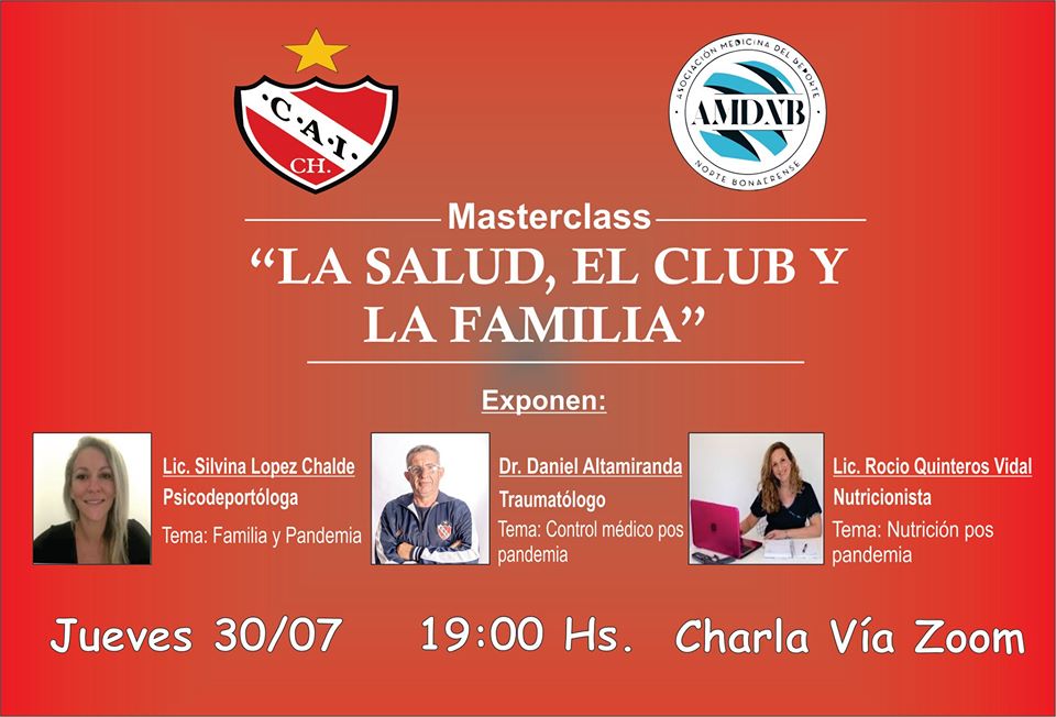 Independiente - AMDNB
Masterclass: “La salud, el Club y la Familia”