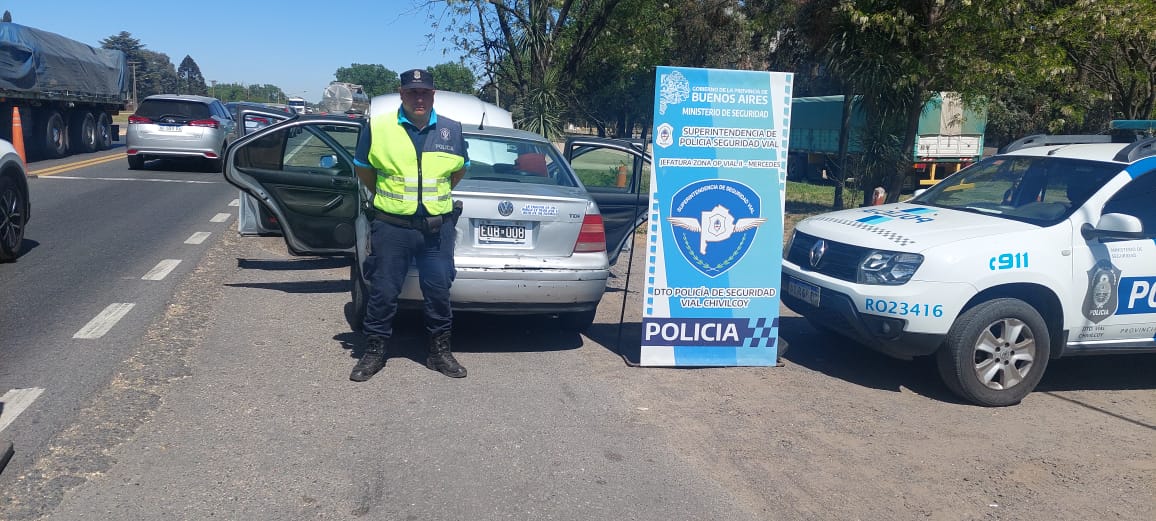 Interceptado en la Ruta 5 en un vehículo con pedido de secuestro activo por Robo a Mano armada