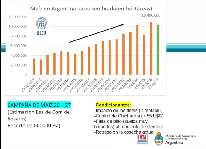 Clima y costos reconfiguran la siembra: estiman una caída en maíz y un fuerte crecimiento de la soja