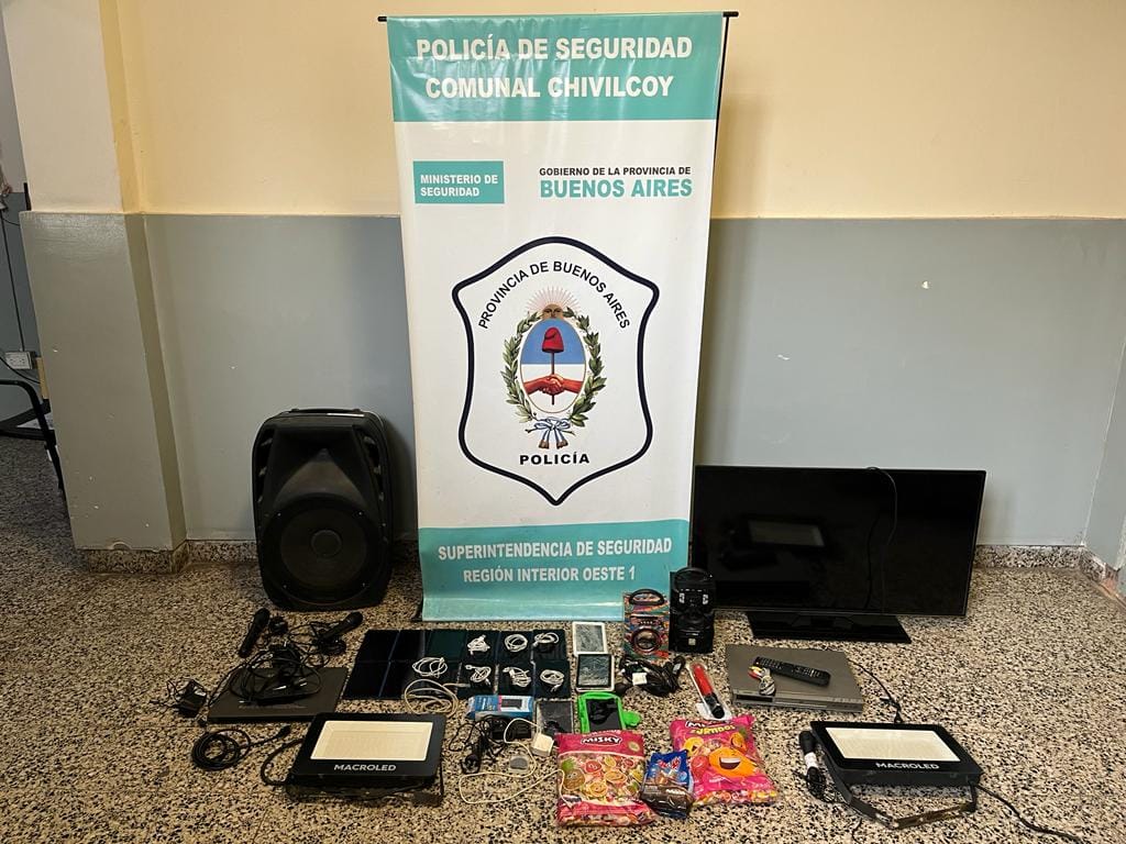 Tres menores detenidos por robo en Jardín de Infantes N° 906