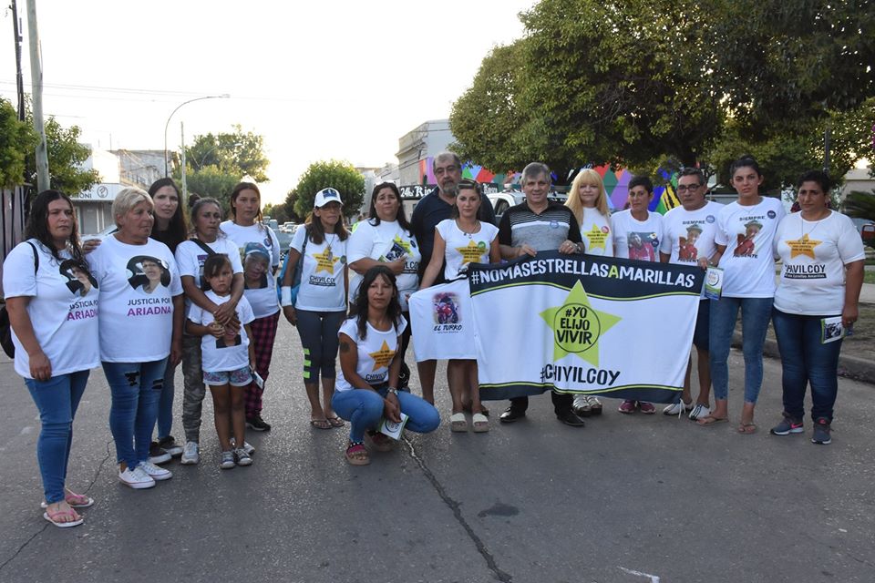 Plaza Colón 
Se llevó a cabo una pintada colectiva en el marco de la campaña “No más estrellas amari