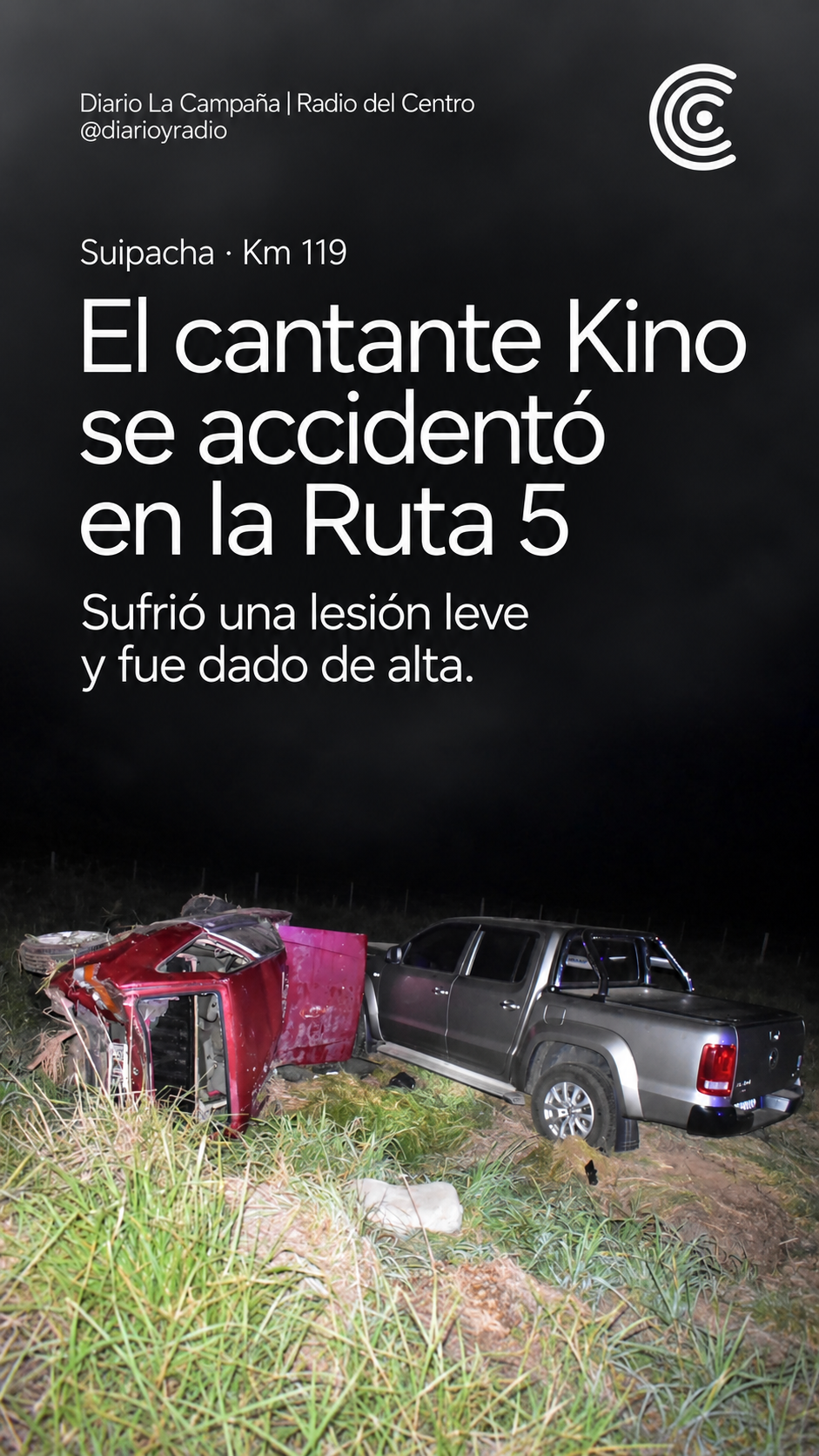 Siniestro vial en Suipacha
