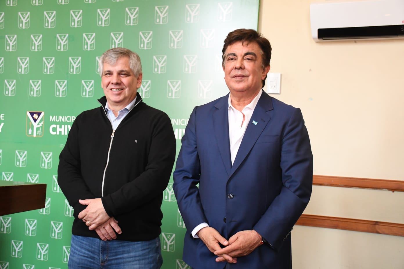 Guillermo Britos recibió a Fernando Espinoza, presidente de la FAM