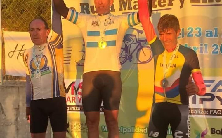 Ciclismo: Mario Dauría y otra medalla dorada en el Campeonato Argentina Máster