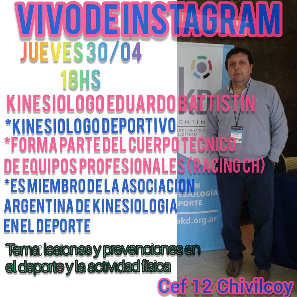 C.E.F. Nº 12
Charla del kinesiólogo Eduardo Battistín