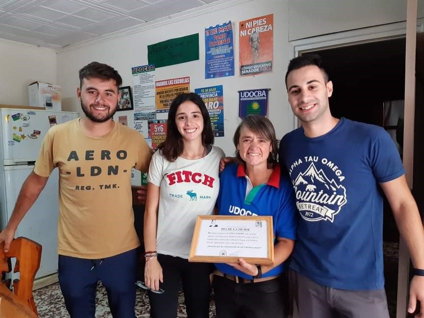 Día Internacional de la Mujer
La JP reconoció a la Dirigente Gremial Yanila Cofré