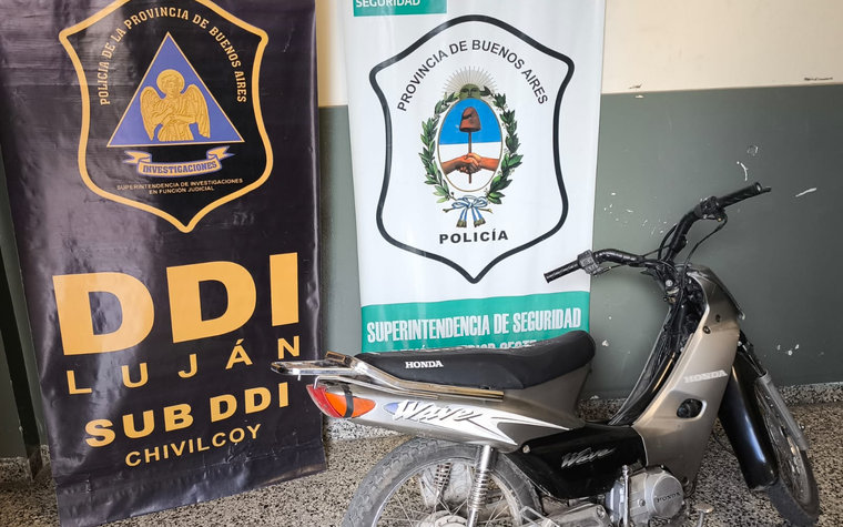 Recuperan una moto robada y demoran a un menor