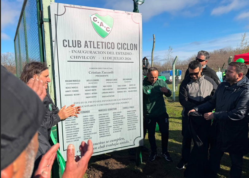 Histórica jornada en Chivilcoy: El Club Atlético Ciclón inauguró oficialmente su nuevo estadio