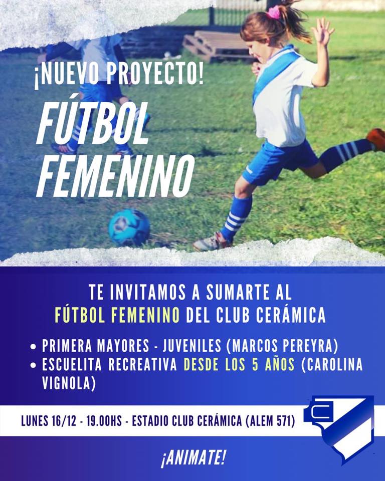 Fútbol Femenino
Cerámica Argentina comienza con un nuevo proyecto deportivo