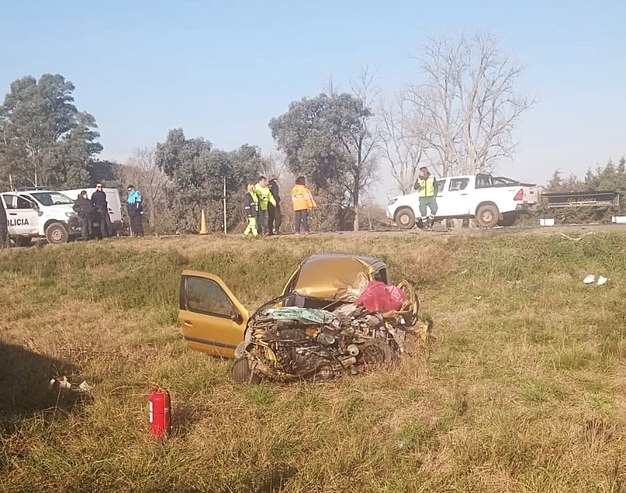 Violento choque en la Ruta Nº 5 con el saldo de un chivilcoyano fallecido producto del impacto