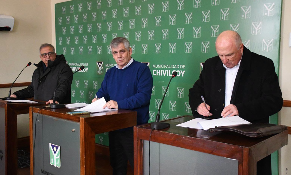 El Municipio de Chivilcoy reactiva las obras tras la firma de una adenda con la empresa SENTRA