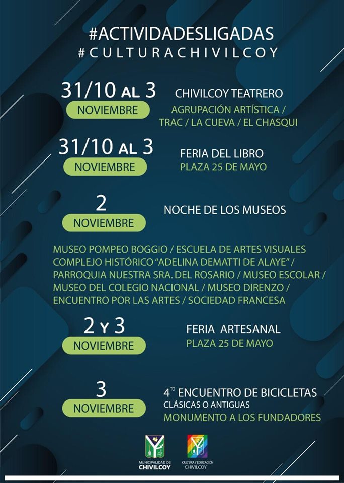 Cultura y Educación 
Confirmada una nueva edición de “La Noche de los Museos” y la Feria del Libro