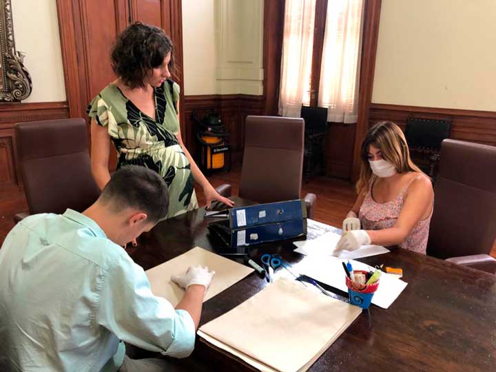 Programa 
Dan comienzo a las tareas de archivo y digitalización en el Concejo Deliberante