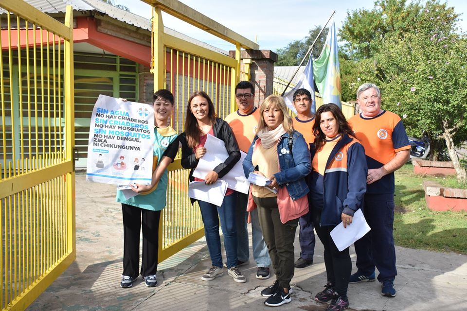 Dirección de APS 
Están llevando adelante una campaña de prevención contra el dengue y hantavirus en