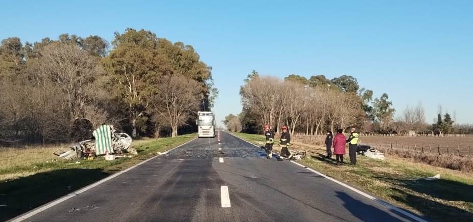 En siniestro vial a la altura de French en la Ruta Nacional 5 murieron cinco personas