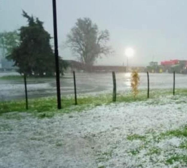 Bragado: un fuerte temporal con intensas tormentas y caída de granizo azotó la ciudad