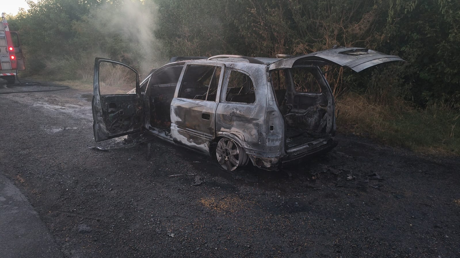 El año arrancó con más incendios de automóviles en la Ruta Provincial 51 y en la Ruta Nacional 5