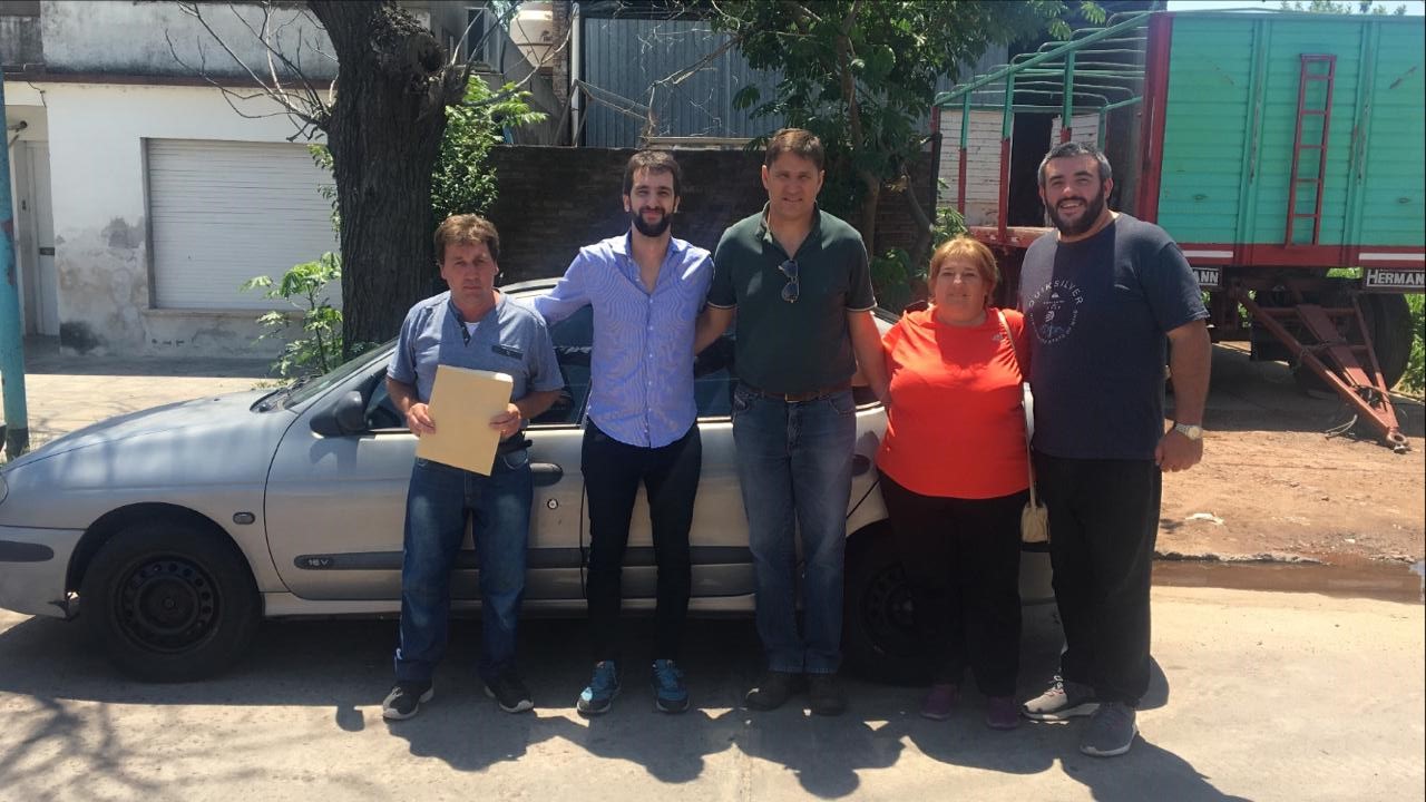 Recorrió la obra
Leandro Blanco entregó un vehículo al Taller Protegido Dignidad